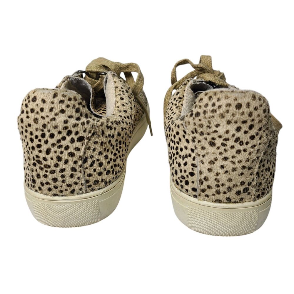 Coconuts by Matisse Relay Leopard Print Cowhair Sneakers Shoes Womens SZ 7 - Picture 4 of 11